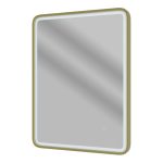 Sparkle 600mm Rectangle Front-Lit LED Mirror - Brushed Brass