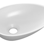 Plume 320x220mm Mini Resin Washbowl - White