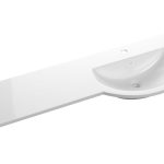 1244mm Standard Round One-Piece Basin & Overflow Ring - Right Hand