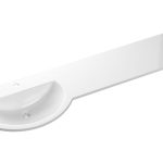 1544mm Standard Round One-Piece Basin & Overflow Ring - Left Hand