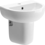 Shell 450x400mm 1TH Basin & Semi Pedestal