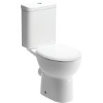 Shell Close Coupled Open Back WC & Soft Close Seat