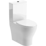 Droplet Rimless Short Projection Close Coupled Fully Shrouded WC & Soft Close Seat