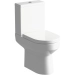 Tidal Rimless Close Coupled Open Back WC & Soft Close Seat