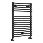 Inferno Round Ladder Radiator (500x730mm) - Black