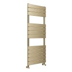 Solara Square Ladder Radiator (500x1200mm) - Brushed Brass