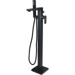 Geyser Floor Standing Bath/Shower Mixer - Matt Black