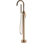 Spate Floor Standing Bath/Shower Mixer - Brushed Bronze