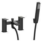 Splice Bath/Shower Mixer & Bracket - Matt Black
