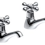 Aether Bath Pillar Taps - Chrome