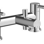 Cyclone Bath/Shower Mixer & Bracket - Chrome
