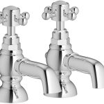 Mist Bath Pillar Taps - Chrome