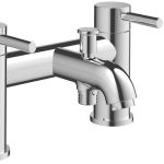 Spate Bath/Shower Mixer & Bracket - Chrome