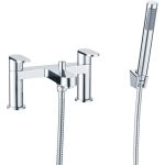 Ripple Bath/Shower Mixer & Bracket - Chrome
