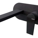 Vema Timea Wall Mounted Basin Mixer - Matt Black
