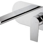 Vema Timea Wall Mounted Basin Mixer - Chrome