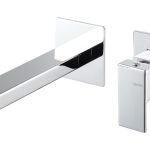 Vema Lys Wall Mounted Basin Mixer - Chrome