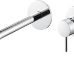 Vema Maira Wall Mounted Basin Mixer - Chrome