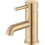 Spate Basin Mixer & Waste - Brushed Brass