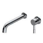Spate 220mm Wall Mounted Basin Mixer - Chrome