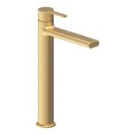 Kinetic Tall Basin Mixer - Brushed Brass