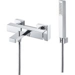 Vema Lys Wall Mounted Bath/Shower Mixer - Chrome