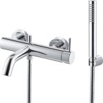 Vema Maira Wall Mounted Bath/Shower Mixer - Chrome