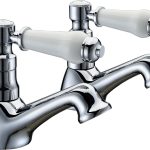 Fount Basin Pillar Taps - Chrome