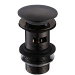 Slotted Mushroom Basin Waste (1 1/4") - Matt Black