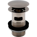 Vema Slotted Push Button Waste - Stainless Steel