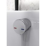 Bath Overflow Filler w/Integrated Valve - Chrome
