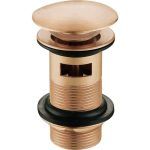 Slotted Mushroom Basin Waste (1 1/4") - Brushed Bronze