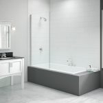 Merlyn 800x1500mm Single Fixed Square Bath Screen (6mm)