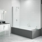 Merlyn 800x1500mm Single Curved Bath Screen (6mm)
