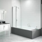 Merlyn 900x1500mm 2-Panel Curved Folding Bath Screen (6mm)