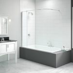 Merlyn 300x1500mm Curtain Rail Bath Screen (8mm)
