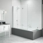Merlyn 1400x1500mm 3-Panel Folding Hinged Bath Screen (8mm)
