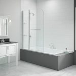 Merlyn 1150x1500mm 2-Panel Curved Bath Screen (6mm)