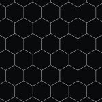 Fibo Urban - Black Silk (Hexagonal) - Single