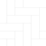 Fibo Urban - Denver White (Straight Herringbone) - Single