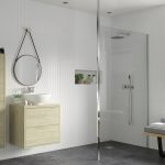 Elite 900mm Wetroom Panel & Floor-to-Ceiling Pole - Chrome
