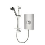 Triton Aspirante 9.5kW Contemporary Electric Shower - Brushed Steel