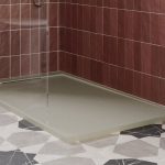 30mm Slate 1600x800mm Rectangular Tray & Waste - Latte