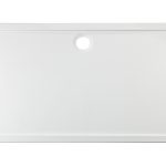 45mm Low Profile 1700x800mm Rectangular Tray & Waste - White