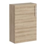 VitrA Root Flat 55cm 1 Door Slim Lower/Base Unit (LH Hinge) - Natural Oak