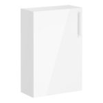 VitrA Root Flat 55cm 1 Door Slim Lower/Base Unit (LH Hinge) - High Gloss White