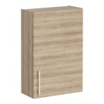 VitrA Root Flat 60cm 1 Door Upper/Wall Unit (RH Hinge) - Natural Oak