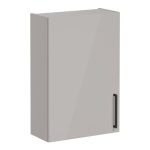 VitrA Root Flat 60cm 1 Door Upper/Wall Unit (LH Hinge) - Bright Sahara Beige