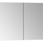 VitrA 1020x695mm Mirrored Cabinet - Brushed Chrome
