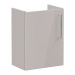 VitrA Root Flat 40cm 1 Door Wall Hung Slim Washbasin Unit (LH Hinge) - Bright Sahara Beige